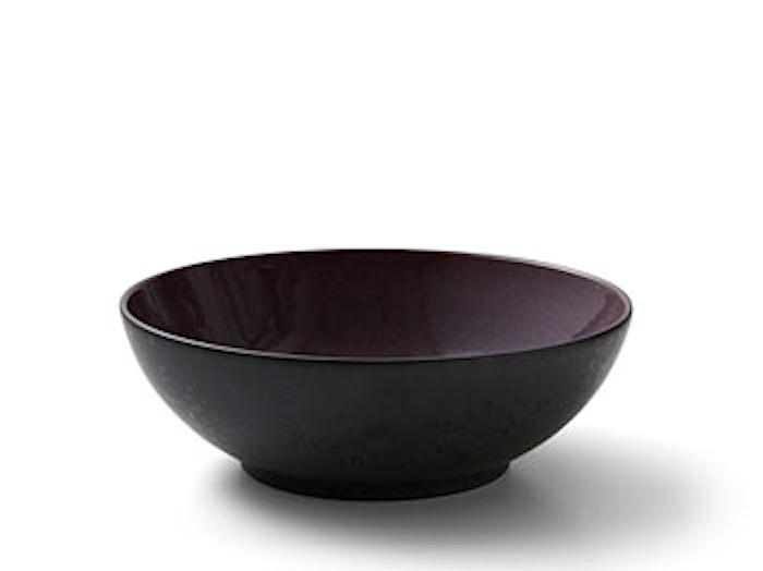 Bowl Ø30 cm Black/Purple Bitz
