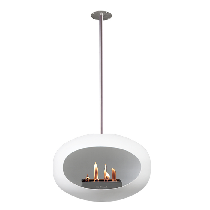 Le Feu Dome Sky Eldstad 50 cm Vit/Polerad Stål