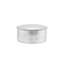 Storage with lid, Noova, Silver, h: 8 cm