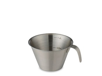 Measuring cup 1dl steel