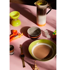 70s ceramics: Efterrättskål 40 cl Set om 4 Freak out