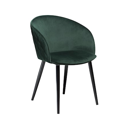Stol Dual Velour - Emerald Grön