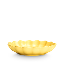 Oyster Skål 24 cm Mellan Gul