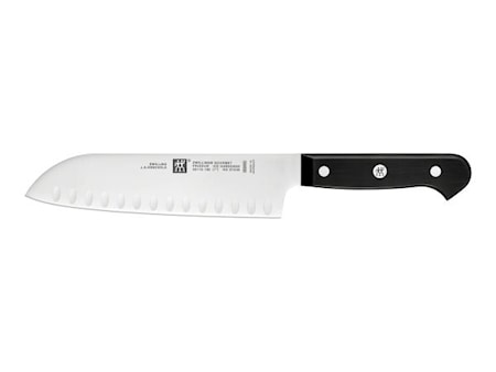 Gourmet Santoku Japansk Kokkekniv m/olivenslibning 18 cm