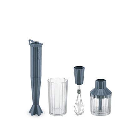 Alessi Plissé Stavmixer Set 500W Grå