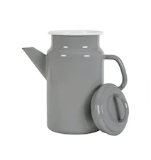 Tekanna 2 liter 26 cm Emalj Grå