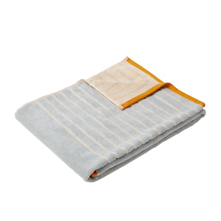 Håndklæde bomuld OEKO-TEX sand/blå/orange
