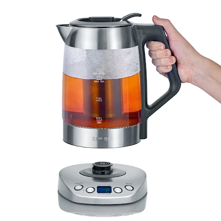 Tee/Wasserkocher Glas Deluxe mit Temperaturauswahl 3000W 1,7 l
