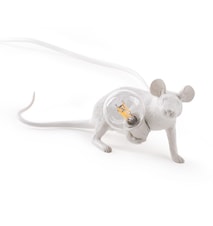 Mouse Lamp Liggandes Vit