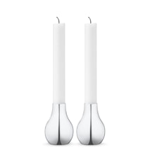 Cafu Candle Holder 2-pack Stainless Steel