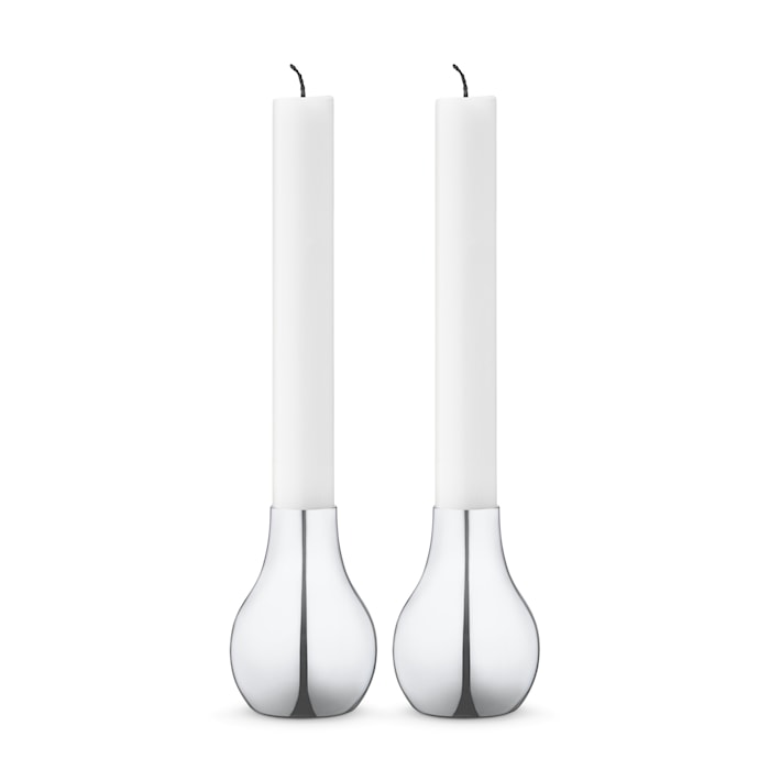 Cafu Candle Holder 2-pack Stainless Steel