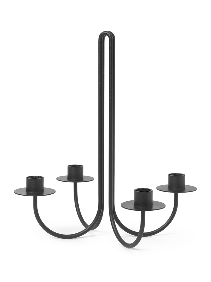 Sway Ljusstake 30,2 cm Svart