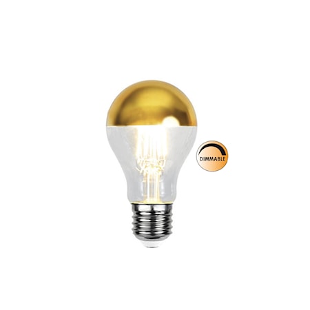 Lichtbron LED 352-95 Spiegelende bovenkant Goud Dimbaar E27