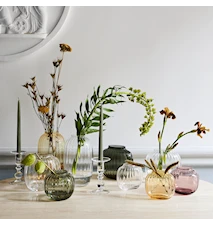 Primula Oval Vase Smoke H 17,5 cm