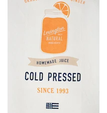 Cold Pressed Kjøkkenhåndkle Offwhite/Blå 50 x 70 cm