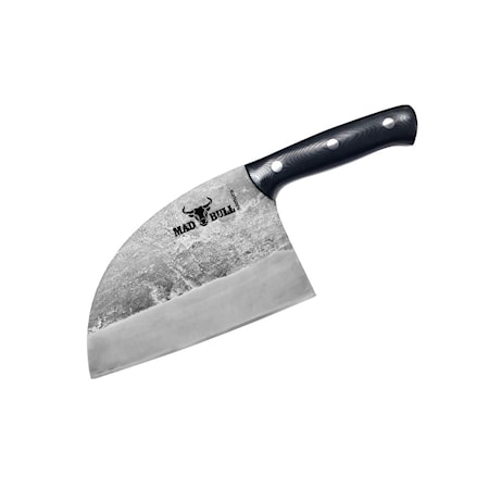 Mad Bull – Serbisk kockkniv 18cm svart handtag