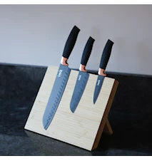 Knivset nonstick 3 delar, med Santoku