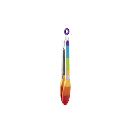 Rainbow Tang 23 cm Stål/Silikone Regnbuefarvet