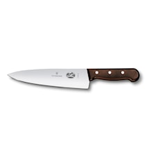 Kokkekniv, 20 cm m/ekstra højt knivblad og træskaft