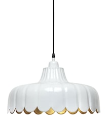 Wells Plafond-/hanglamp Wit/Goud 43cm