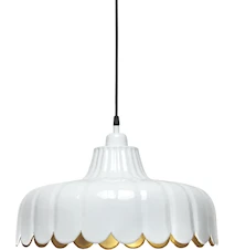 Wells Plafond-/hanglamp Wit/Goud 43cm