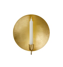 Väggljusstake Rund 26 cm Guld