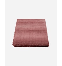Ruffle teppe 180 x 130 cm bomull Dusty Berry