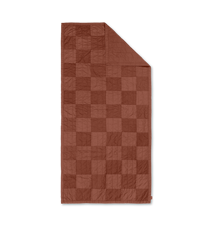 Duo Quilted pledd, Red Brown Tonal