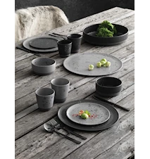Raw Dinner Plate Nordic Black 6 Pcs 28 cm