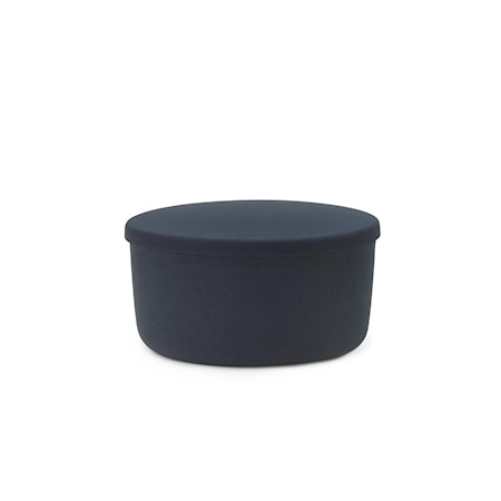 Normann Copenhagen Hide Puff med förvaring Large Stålblå