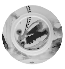 Tallrik flat Juno Ø27,5cm, grå