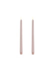 Taper LED-Kynttilä 2-pakkaus 2,3 x 25 cm Beige