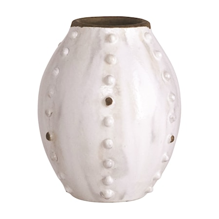 Vase Knots 16 cm - blanc