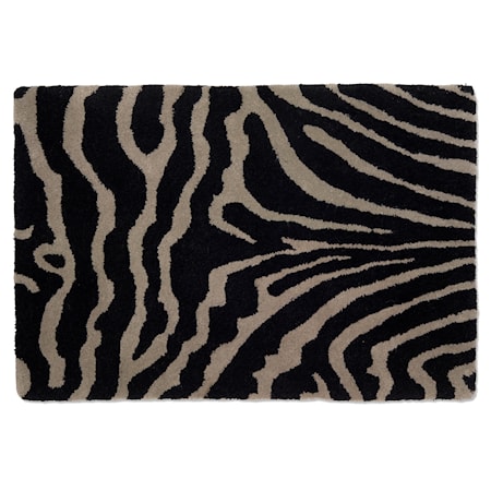 Zebra Dörrmatta 60x90 Svart/Grå