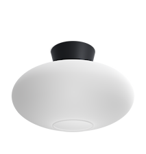 Bullo XL Plafond Ø38 cm Mattsvart/Opal