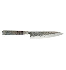 Ame 21 cm Couteau de chef 5 couches d'acier AUS10 avec motif pluie. 60-61 HRC