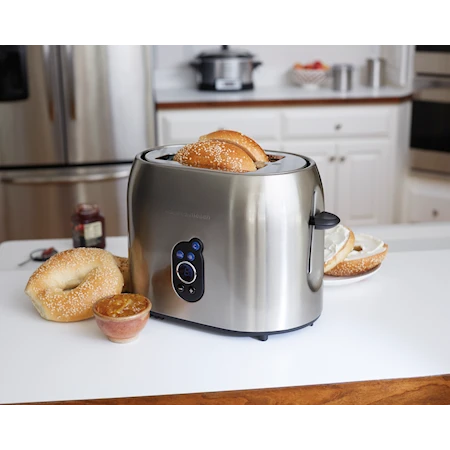 Toaster mit 9 Stufen, digital, Edelstahl