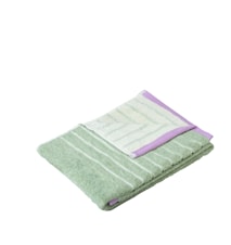 Håndklæde, bomuld, OEKO-TEX, Grøn meleret, lyserød