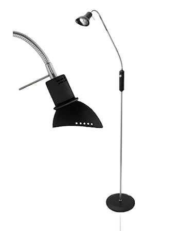 Gulvlampe Ingo Svart / Krom