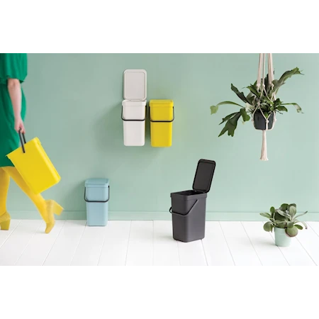 Papirkurv "SORT & GO" Antracit 12 L