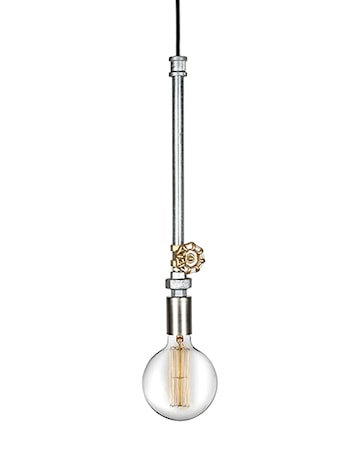 Lámpara colgante Mini Plumber acero cepillado