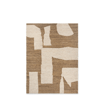 Piece Teppe 140 x 200 cm Ull Off-White/Toffee