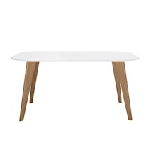 Mill Dining Table, White, MDF