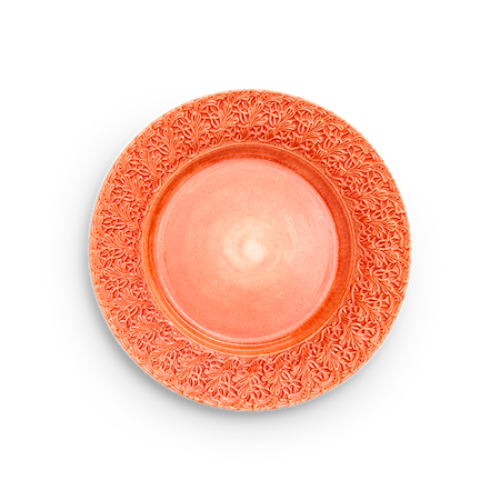 Spets Tallrik Orange 32 cm