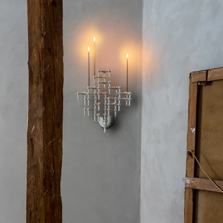 Nagel Veggfeste/Påbygningsdel for Lysestaker Krom