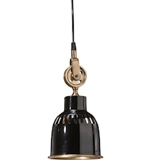 Cleveland Tag/vindue sort/Antikmessing 14cm