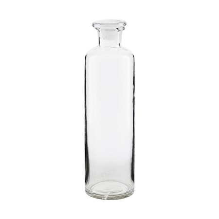 Farma, botella con tapa, vidrio, (A: 32 cm, Dia: 9 cm)