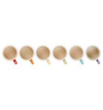 Rainbow Cappuccino Mugg 20 cl Set om 6 Multi