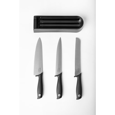Tasty Knivblock för kökslådan + 3 knivar 39 cm