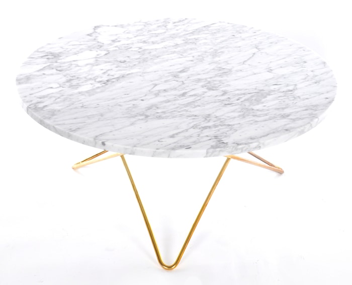 O table soffbord - marmor/mässing